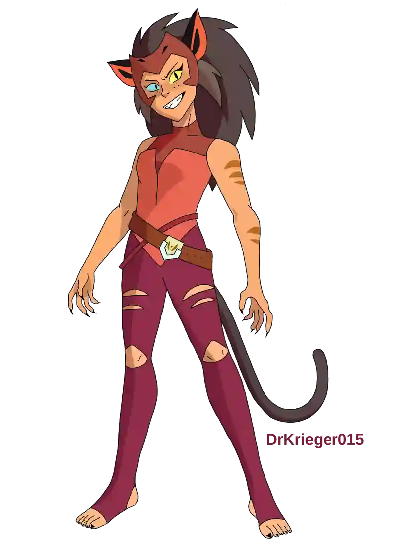 Illustration of Catra standing tall and grinning